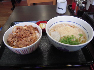 Naka U Higashiosaka Yoshida Ten - 牛丼＋はいからうどんセット