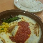 saizeriya Sagamino Ten - 500円ランチ ホワイトソースのハンバーグ 2015.5月