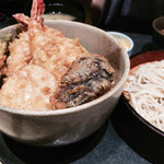 Hana Zen Kitakashiwa Ten - 天丼ちょいそばセット1100円