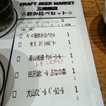 CRAFT BEER MARKET Mitsukoshi Mae Ten - CRAFT BEER MARKET 4種飲み比べセット　1000円