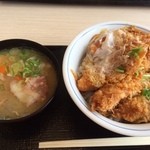 Katsuya Shiga Nagahama Ten - 豚汁と、海鮮・ヒレ・メンチカツ丼・玉子とじ