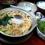 ひかりや - ランチ・鍋焼うどん定食（2015.4）