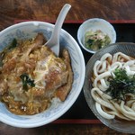 Naruhodo - 「カツどんセット(うどんは「冷うどん」を選択)」800円