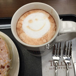 TULLY'S COFFEE Higashimatsuyama Ten - チャイミルクティー。嬉しいラテアート付きでした♪