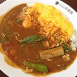 CoCo Ichiban Ya Midoriku Kobutsume Ten - チキンと夏野菜カレー。二日酔い気味だけど、香辛料でスッキリ？