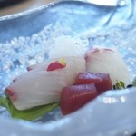 Sushi Japanese cuisine Koyomi - お刺身
                        ごま油と岩塩で食べて、初のお味