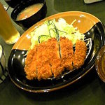 Tonkatsu Hamakatsu Kitakyushu Moji Ten - ロースカツ定食１５５４円 ごはん、味噌汁、キャベツお替り自由！