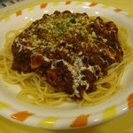 イタリア亭 - チキンのボロニアーズ風ミートソーススパゲティー