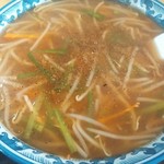 New Hanten - 【2015.8.29(土)】モヤシラーメン(並盛)680円