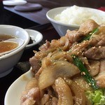 Chinese Kiraku - ♪生姜焼き定食　¥850