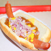 Pink's Hot Dogs - 料理写真:チリドッグ(マスタード&オニオン) USD5.99(税込USD6.48)