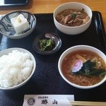 Katsuyama - 半もつ煮定食   650円