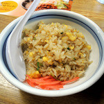 8 Ban Ramen Matsuto Ten - 2015年9月6日(日)　小さなBセット(小さな野菜らーめん(塩味)＋ミニ炒飯)788円のミニ炒飯