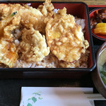 そば処 朝日屋 - 天丼 1,000円。