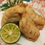 日本料理 万八十 - フグの唐揚げ