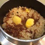 司ロイヤルホテル - この栗ご飯美味しかったな～