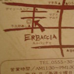 ERBACCIA - お店の地図