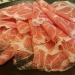 Shabu Sen Nanko Atc Ten - 豚肩ロース定食（大盛・150g）1080円