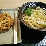 Hanamaru Udon Ionmoru Shimoda Ten - かけうどん130円＋野菜かき揚げ140円