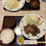 とんかつ 芳 - ポークステーキ定食（1500円）