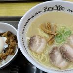 Sugakiya Mio Kaguyama Ten - 肉入ラーメン＋牛すき焼き丼