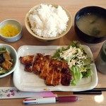 スタンド居酒屋 STAND BY ME - 今日のランチ（豚肉の味噌漬け）500円