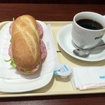 Doutor Coffee Shop Shibuya Shinnanguchi Ten - ミラノサンドAとブレンドMのセット