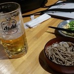 Michi no Eki Tsuwano Onsen Nagomi no Sato - 飲みかけ生ビール