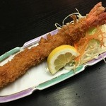 大勢 - 大海老フライ！これはでかいですね！20ｃｍ以上は有りそうです！