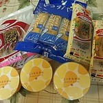 うなぎパイカフェ - うなぎミニパイ、しらすパイ辛口、みかんゼリーをお土産