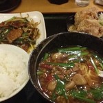 Taiwanese Senkyaku Banrai Owariasahi Ten - ニラレバ定食　辛口　台湾ラーメン