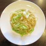 Pasta no Mise PRIMO - ズワイガニ  キャベツの塩味パスタのアップ