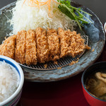 こだわりとんかつひかり亭 - ロースカツ定食(ランチ)：1,030円／2016年７月