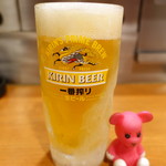 堺炭火ホルモン縁や - 生ビール　400円　キンキンに冷えてまっせ～♪