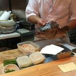 Sakana to Osake Mametaro - 2016.07.02
                        クエのかぶと焼きをいただく