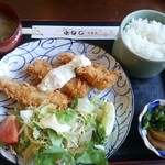 つちや食事処 - 【2016.9.2(金)】イカフライ定食1,000円