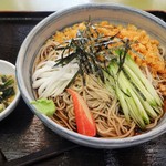 Soba Dokoro Kotobuki - 冷したぬきそば：大盛\800(16-09)