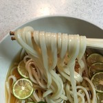 Shodoshima Ferry Daiichi Shodoshima Maru Shop - 冷やしすだちうどん、いただきま〜す