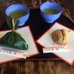 菓匠苑 梅ぞの - 待っている間に頂いた和菓子【料理】 