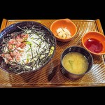 Gusto Odawara Kuwabara Ten - まぐろと釜揚しらすの二色丼朝定食一式