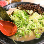 火の国文龍 - 背脂普通のトンコツラーメン