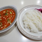 Indian Restaurant Sagar - サーガルバターチキン（1296円）ライス（260円）