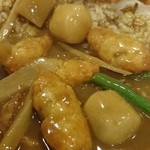 Curry House CoCo Ichibanya Inazawa Kogu Ten - 鶏つくねと根菜の和風カレー　プラスいか(201611)