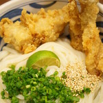 こくわがた - ②HG2鶏天すだち醤油うどん（2013/1）
※お連れ様オーダー