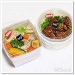 デリド - 蒸し鶏きのこクリームBOX　 / 炭火焼鳥丼（たれ）