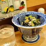 Serafu - 2016年10月　小松菜と豚肉あっさり煮【？円】大皿料理から。400円～になっているのではっきりとは分からず。