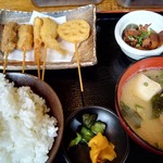 Osaka Shinsekai Yamachan Izumo Ekimae Ten - 串揚げ定食