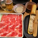 Shabu Shabu On Yasai Ikegami Ten - 牛肉＆鶏つみれ