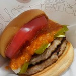 MOS BURGER Kanazawa Hakkei Ten - スパイシーダブルモスバーガーが朝飯。(笑)