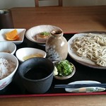 手打そば　稜庵 - ざるそばセット特盛（もう1枚そばが付きます）